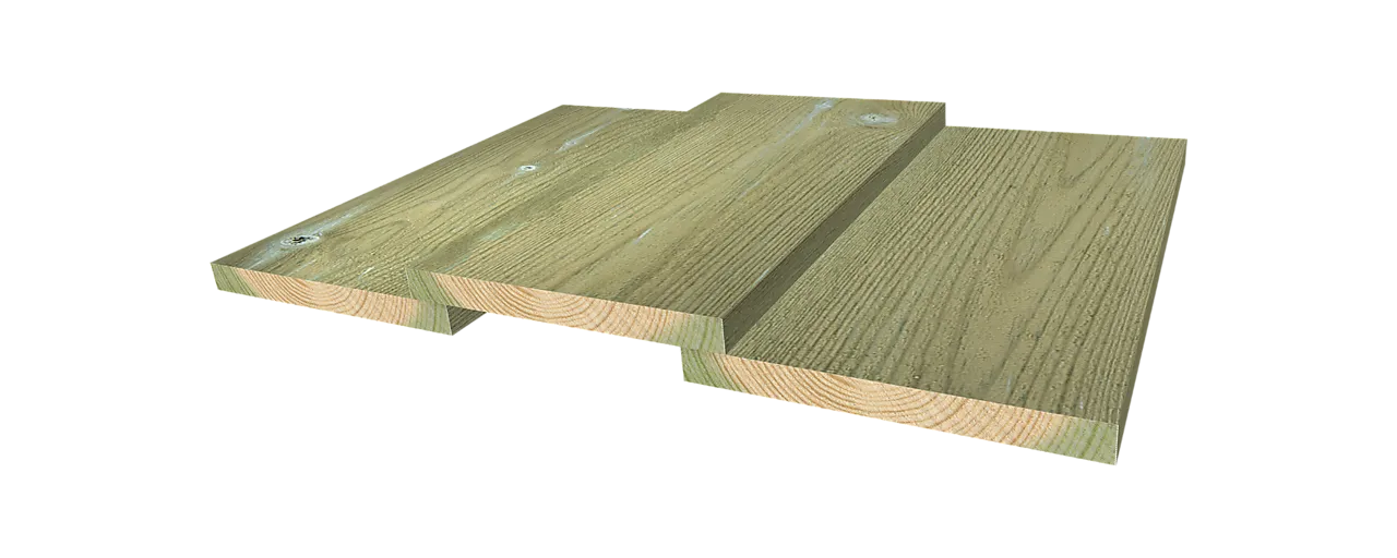 Rektangulær kledning impregnert furu 29x198 mm null - null - 2 - Miniatyr