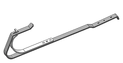 Sikringslinekrok SK S-402B sort