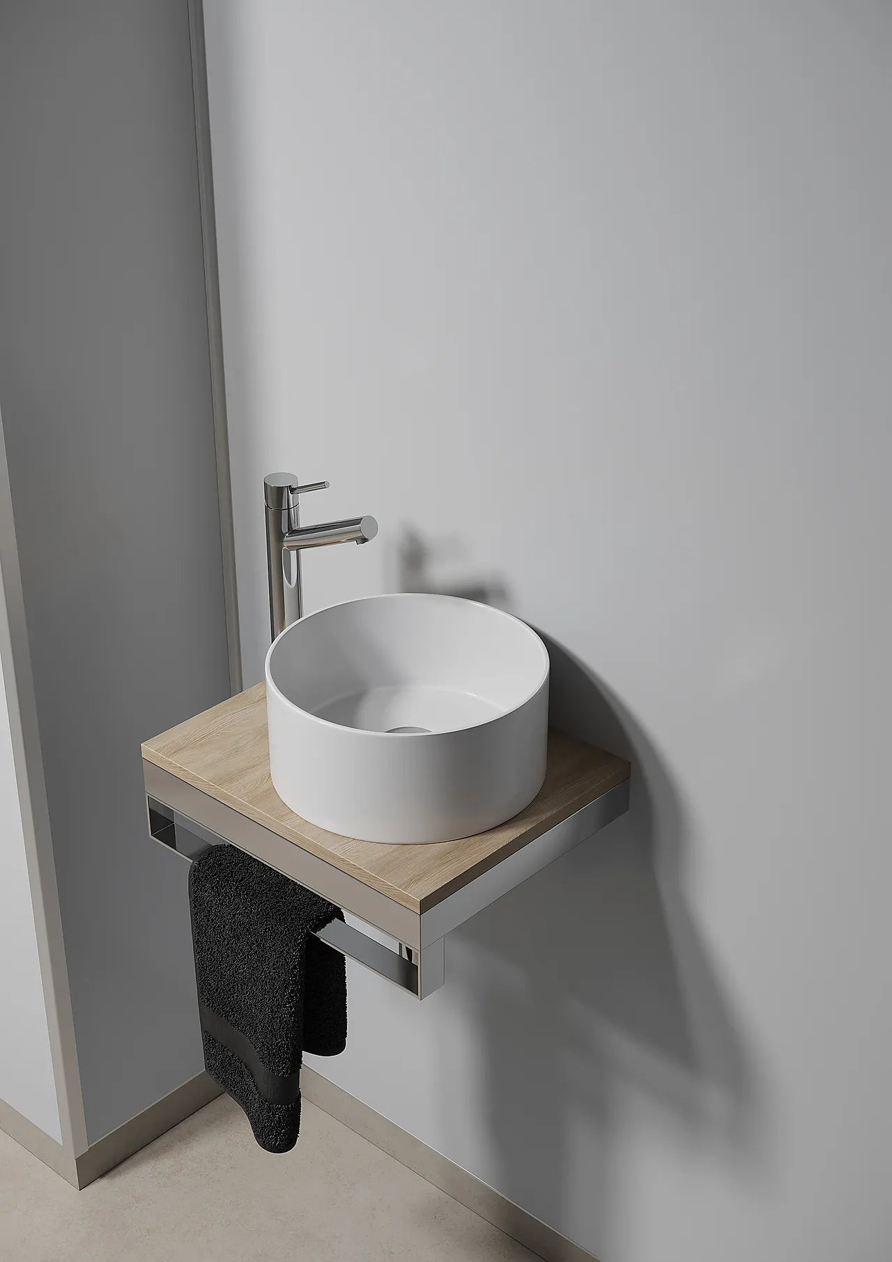 Baderomsplate polar grey 10x620x2400 mm