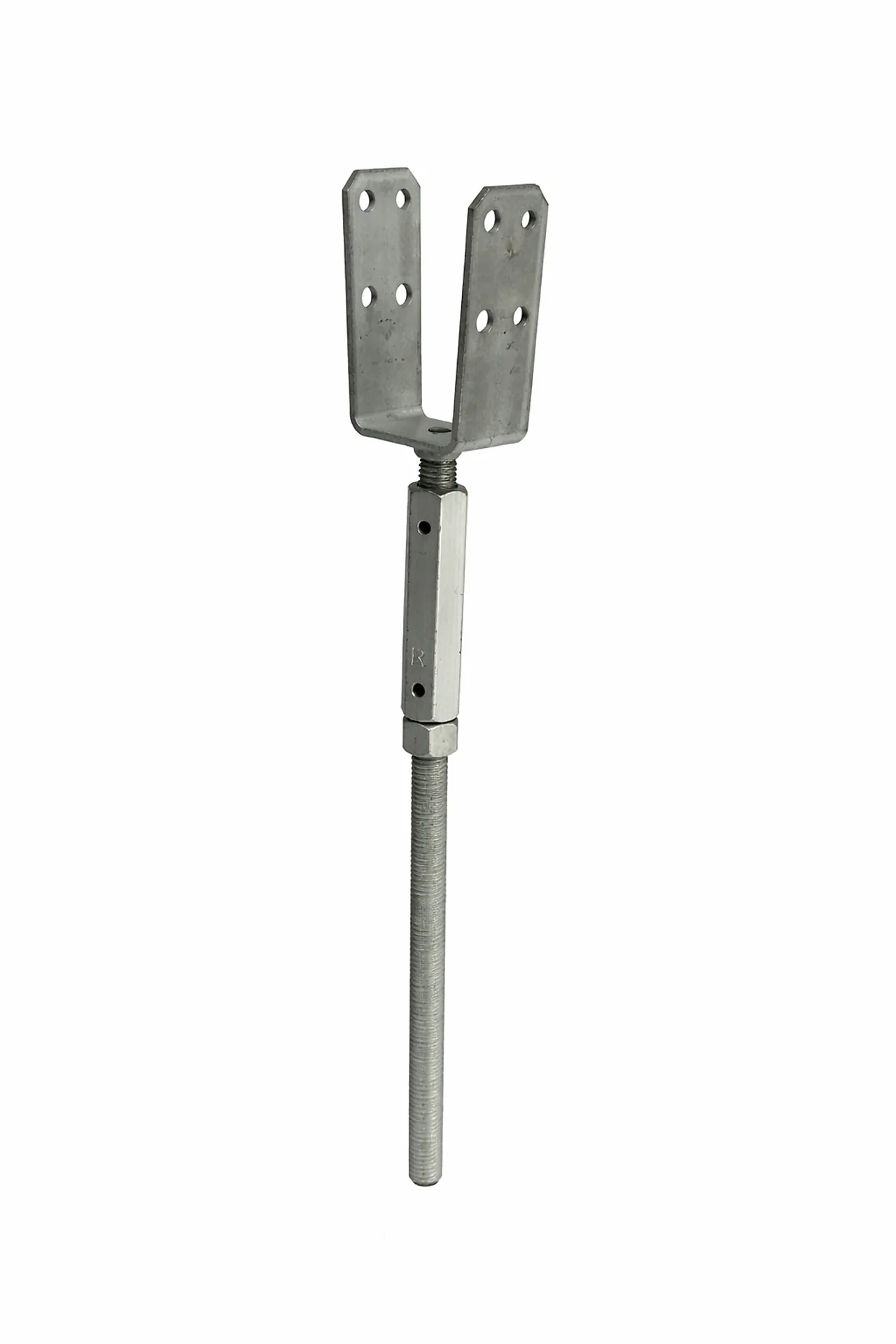 Søylesko HDG justerbar 48x40 mm