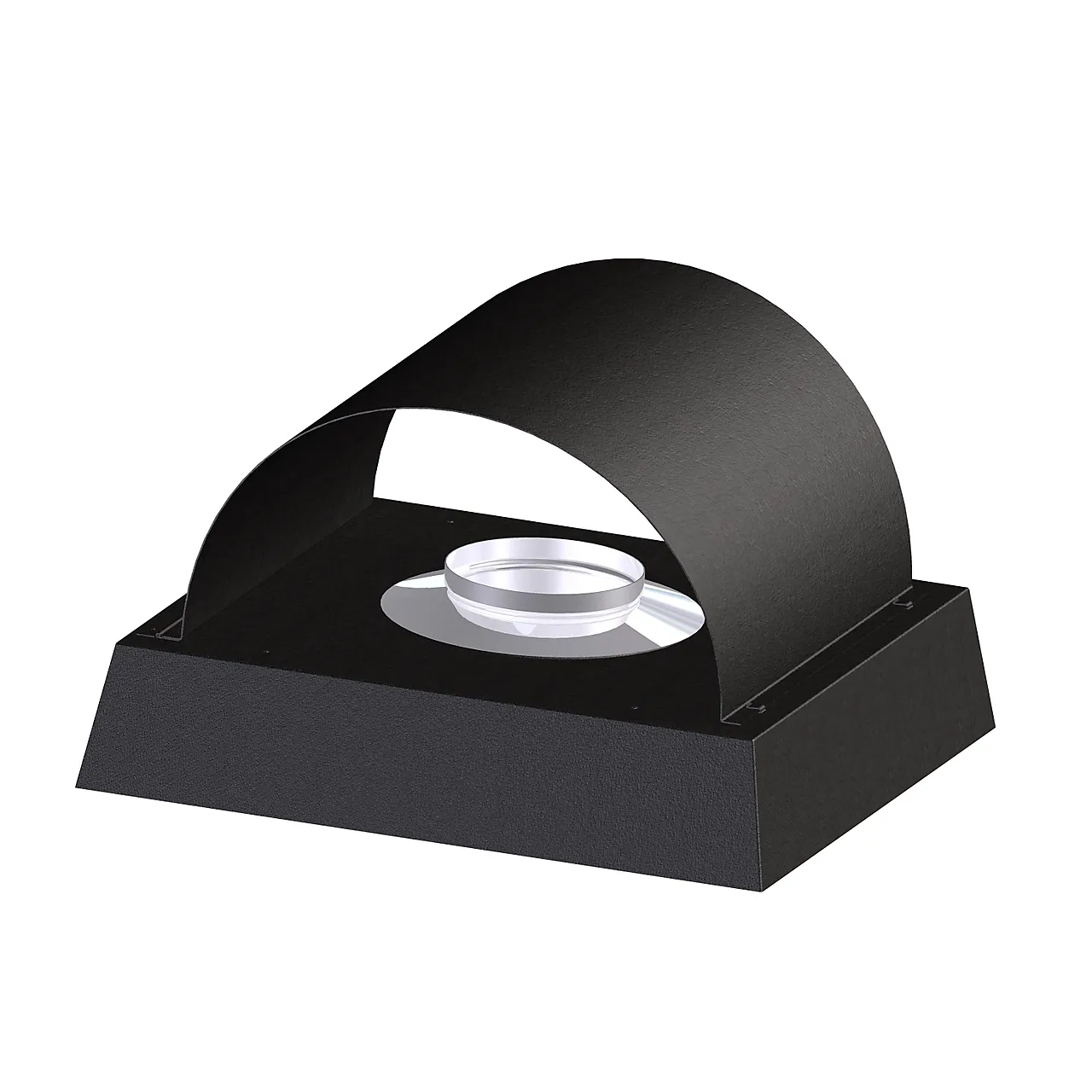 Tak f/teleskopdel/mante ø190mm ø190mm inkludert regnstuss Tak f/teleskopdel/mante ø190mm ø190mm inkludert regnstuss