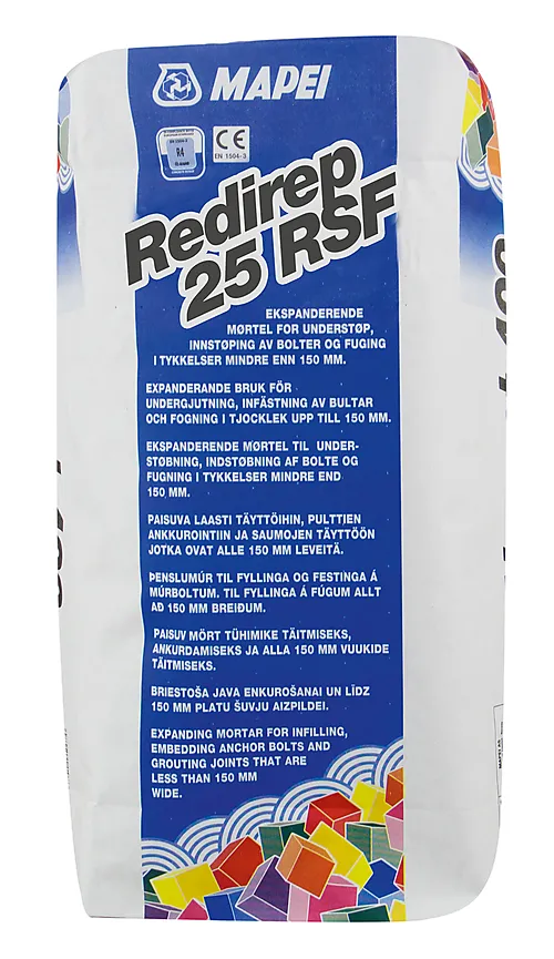 Mørtel reparasjon redirep 25 rsf 25 kg