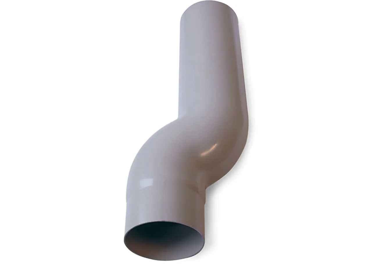 Nedførsel til nedløpsrør 75 mm grå