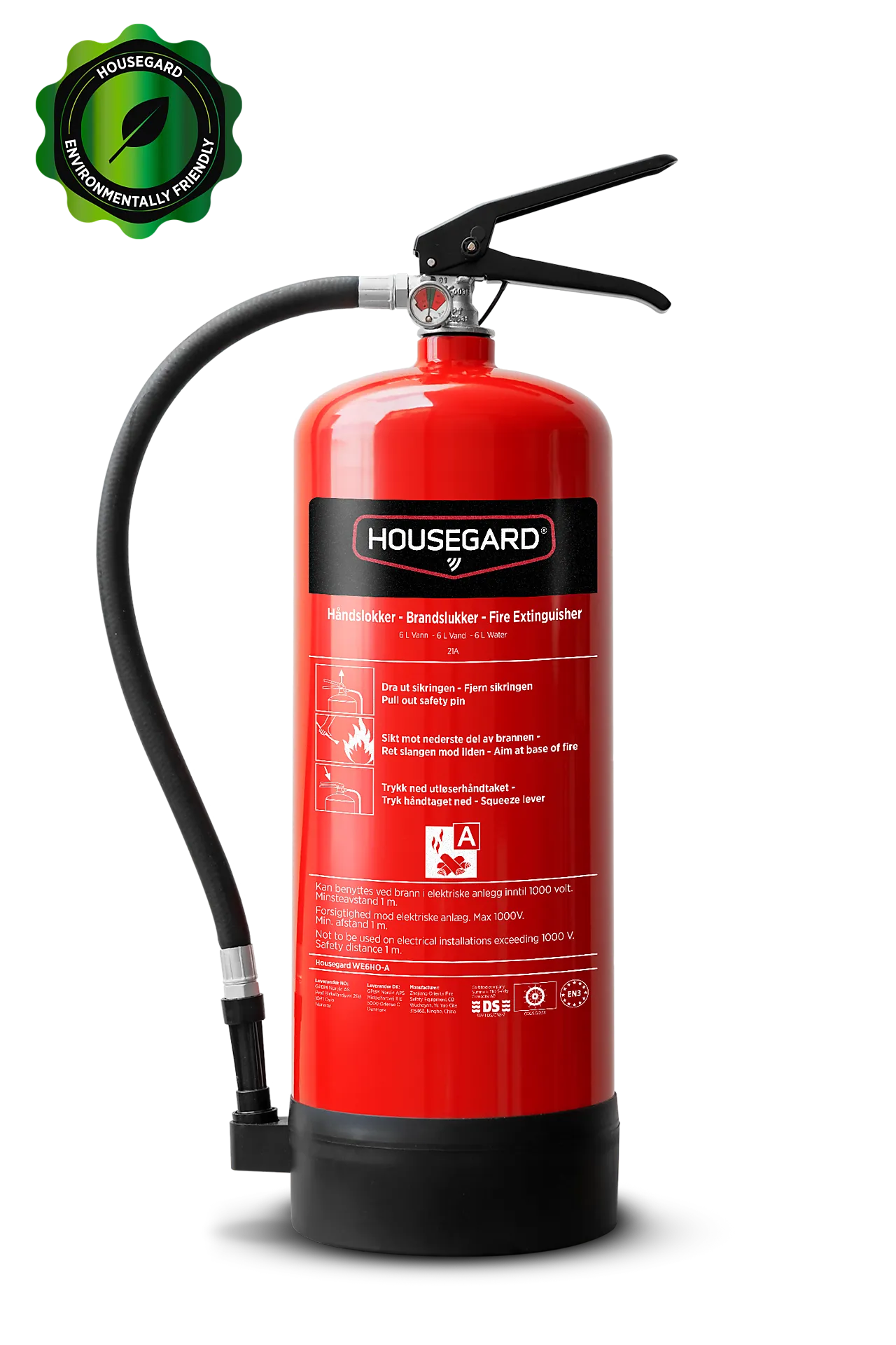 Brannslukker Vann 6L 21A null - null - 2 - Miniatyr