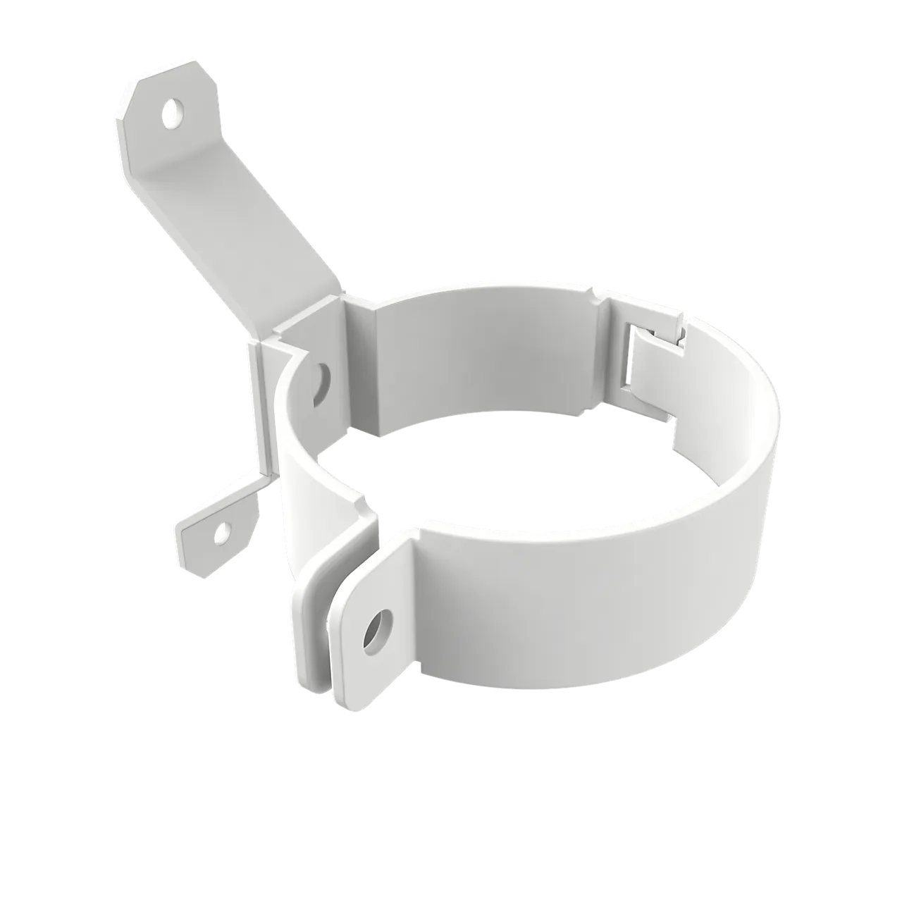Rørklemme til takrenne 70 mm hvit 2 stk Rørklemme til takrenne 70 mm hvit 2 stk