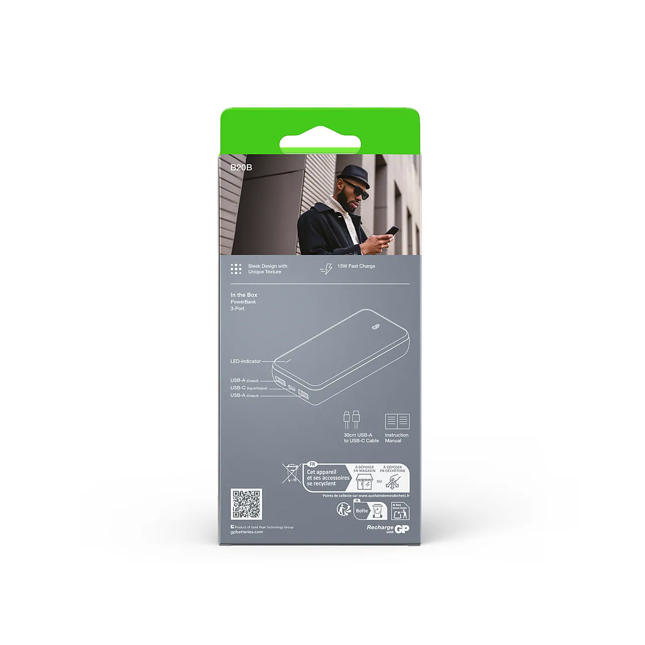 GP Powerbank Plus 20000mAh Black null - null - 3 - Miniatyr