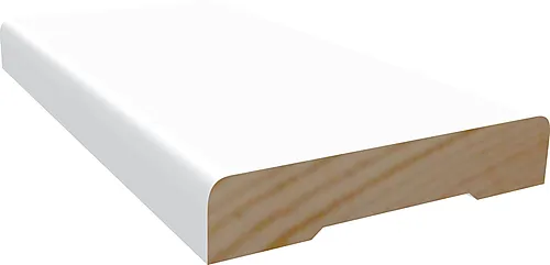 Karmlist furu D8M dørsett hvit bomull S0502-Y 12x70 mm
