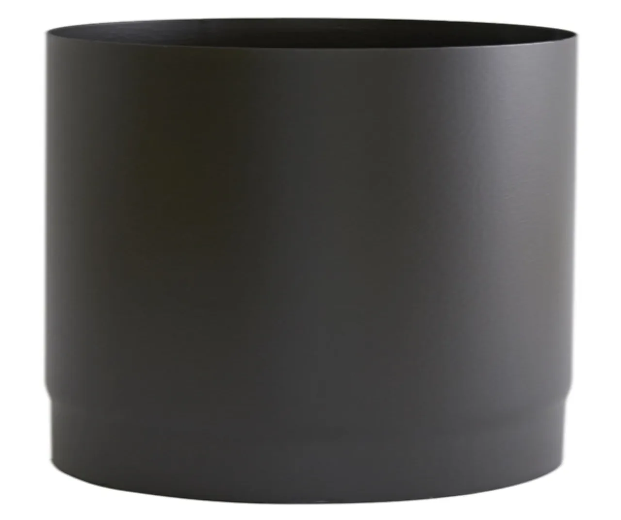 Røykrør ø175 l120 rett mbe matt sort emalje 2,3mm