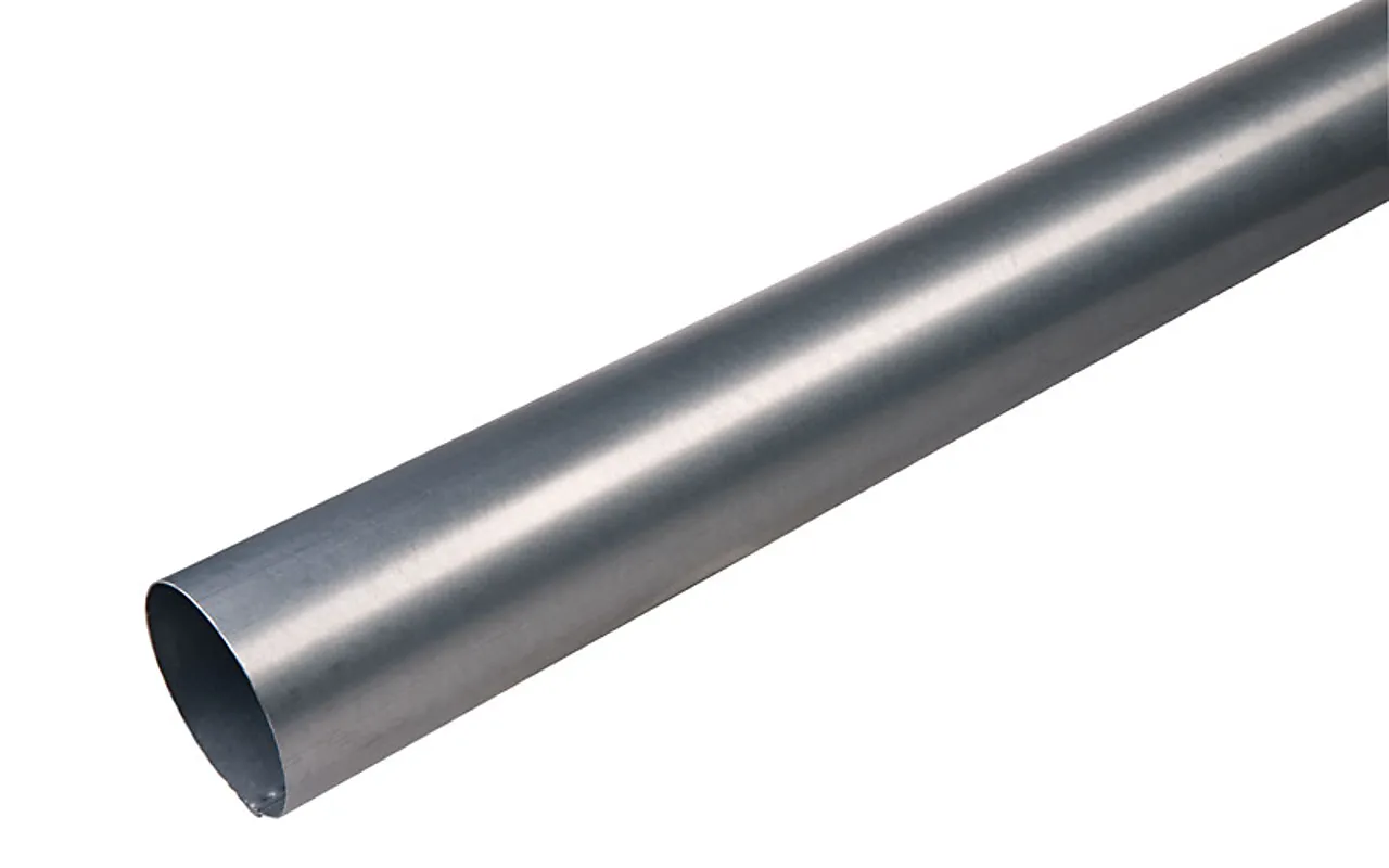 Nedløpsrør 90mm 3m stål pluss takrenne