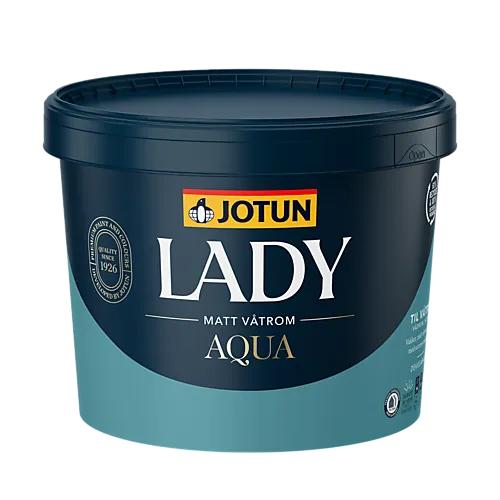 Lady Aqua matt hvit base 2,7 liter