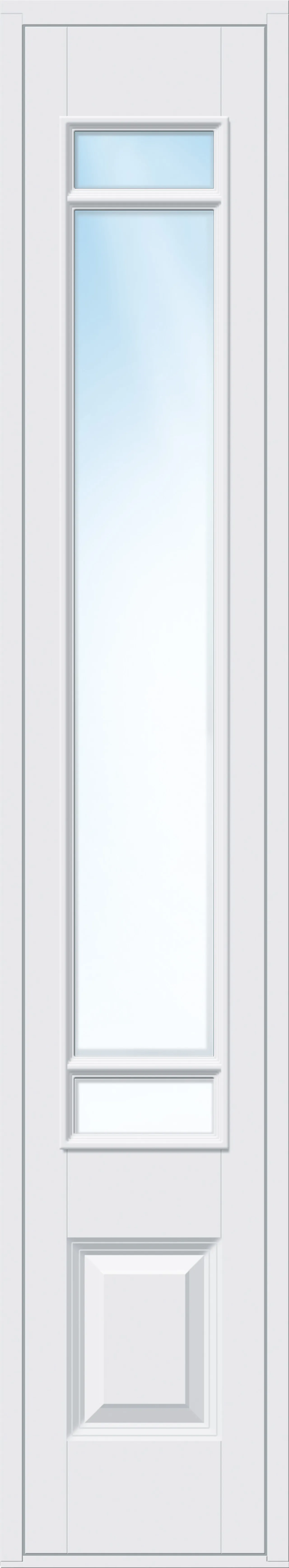 Innerdør sidefelt i fastkarm glass hvit ny 40x200 cm Innerdør sidefelt i fastkarm glass hvit ny 40x200 cm