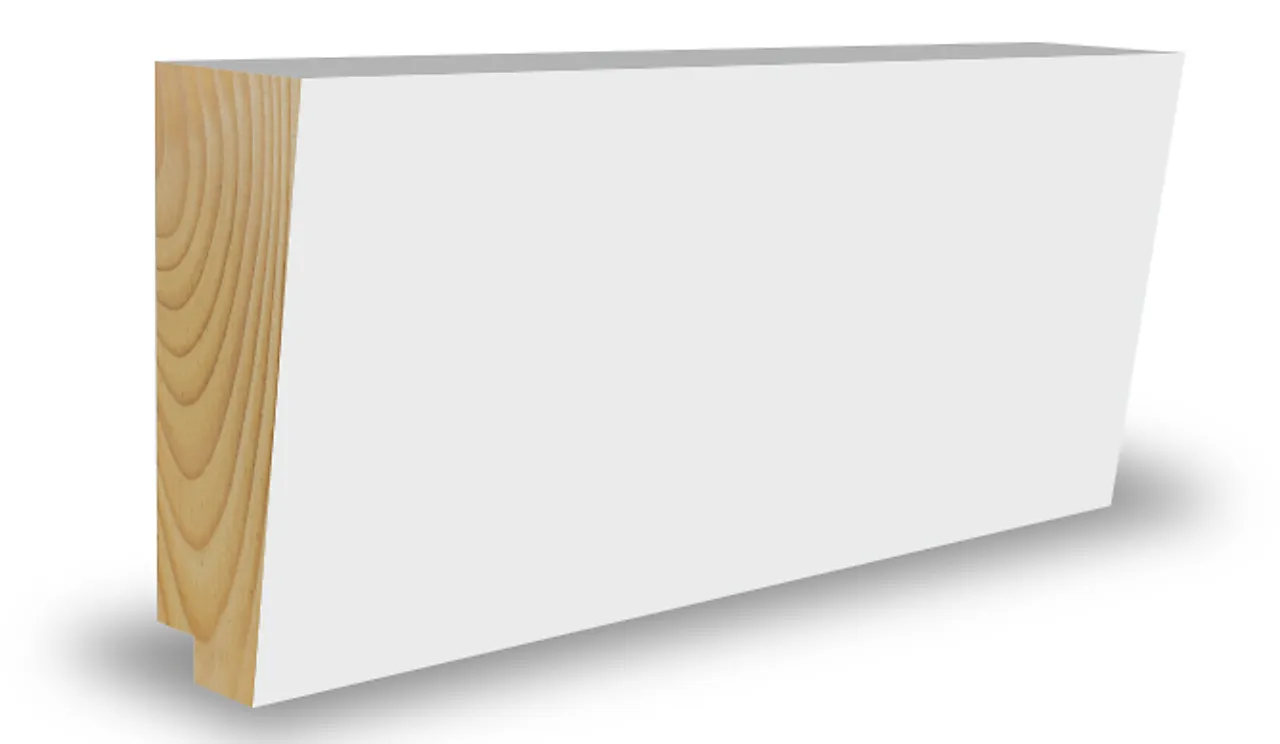 Taklist furu enkel skygge hvit bomull S0502-Y 21x45x4400 mm Taklist furu enkel skygge hvit bomull S0502-Y 21x45x4400 mm