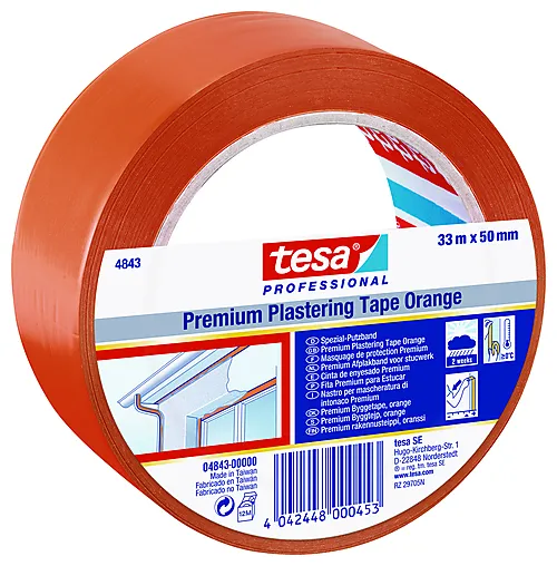 Byggtape 2 uker uv orange premium