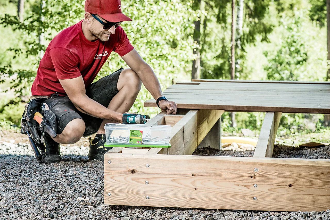 Konstruksjonskrue WAF utvendig 6x100 100 stk null - null - 2 - Miniatyr