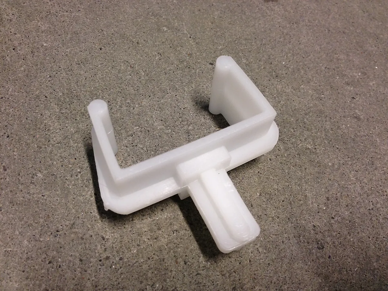 Lirestøtte rett bøyle 40 mm