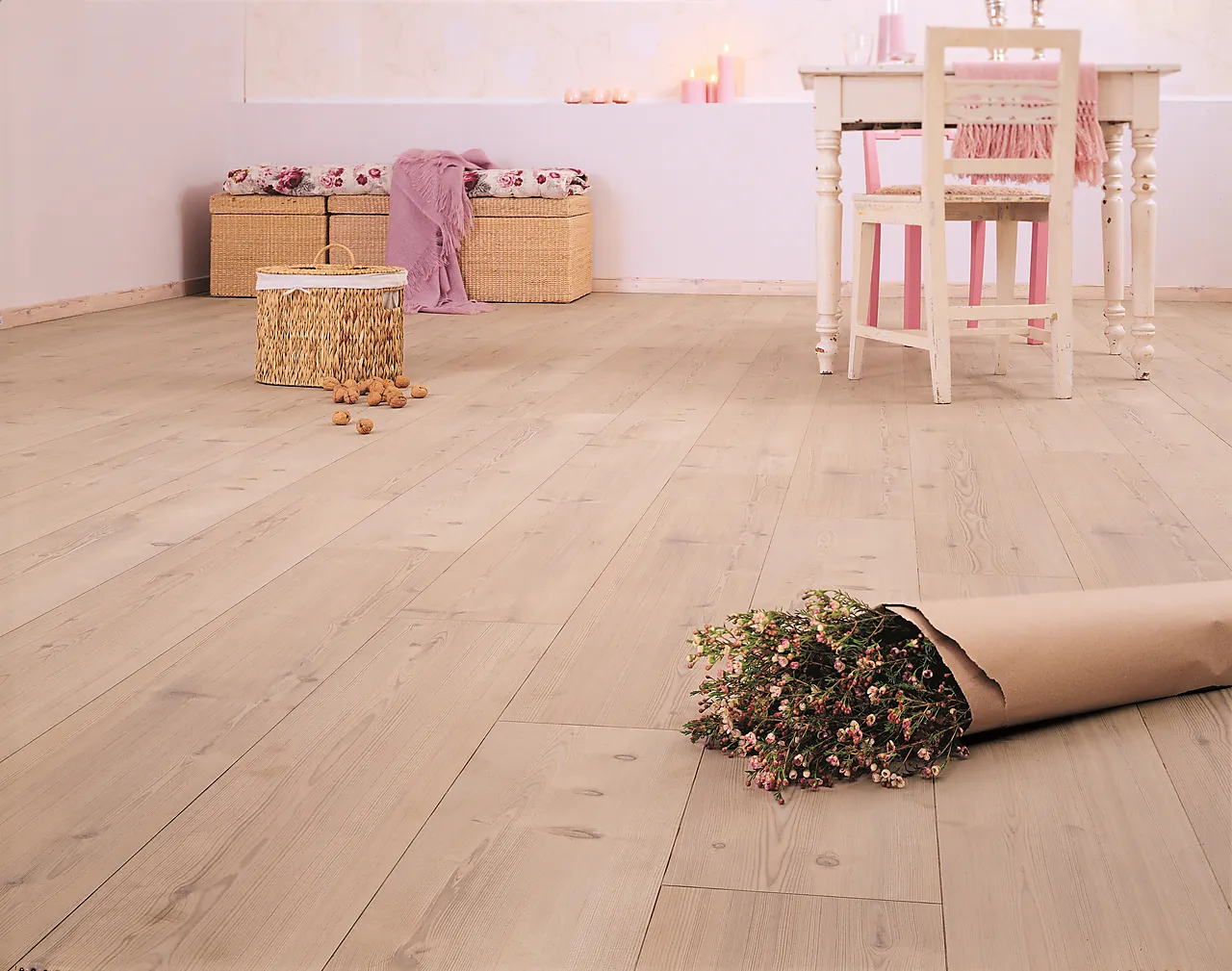 Høytrykkslaminat 1-stav furu original lutet null - null - 2 - Miniatyr