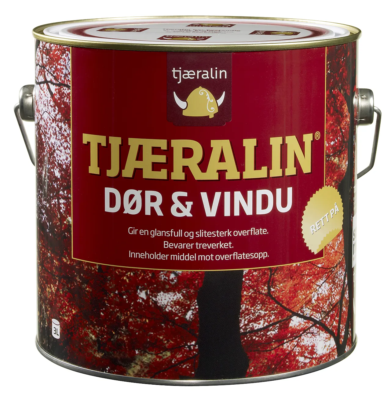 Oljedekkbeis oksydrød base 2,7 liter Oljedekkbeis oksydrød base 2,7 liter