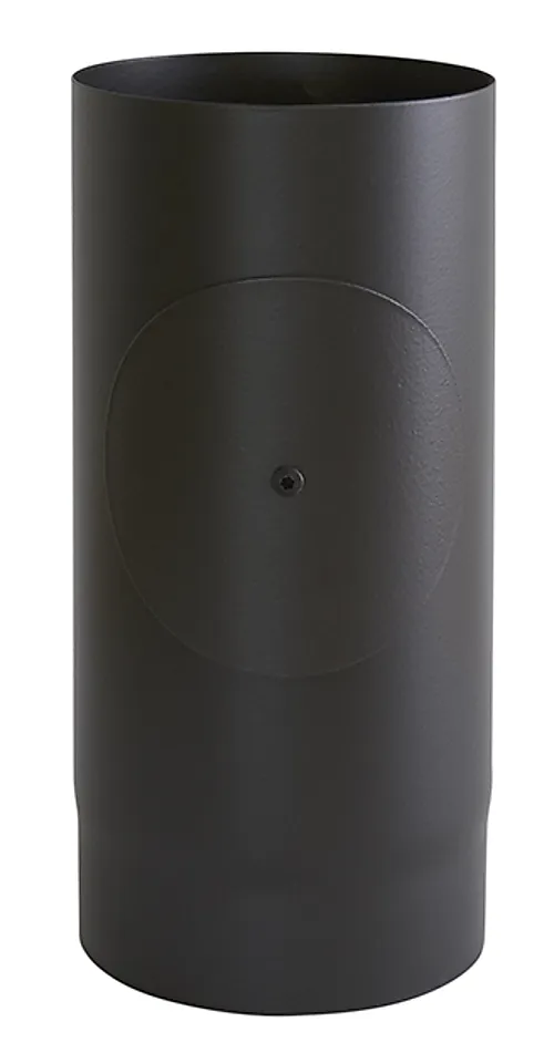 Røykrør ø175 l330 rett mbe matt sort emalje 2,3mm