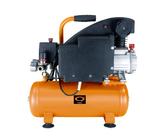 Luftkompressor 800 watt 8 liter – kompakt modell med 8 l tank | Monter.no