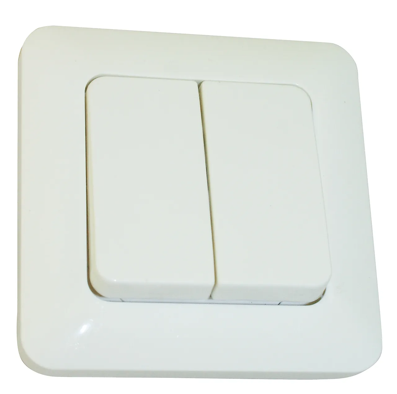 Strømbryter innfelt 1-pol/ trapp polarnor hvit