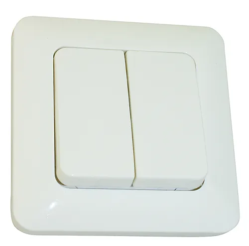 Strømbryter innfelt 1-pol/ trapp polarnor hvit