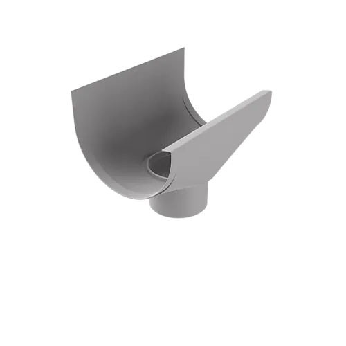 Trakt til takrenne 150 mm med 70 mm rett stuss ubehandlet