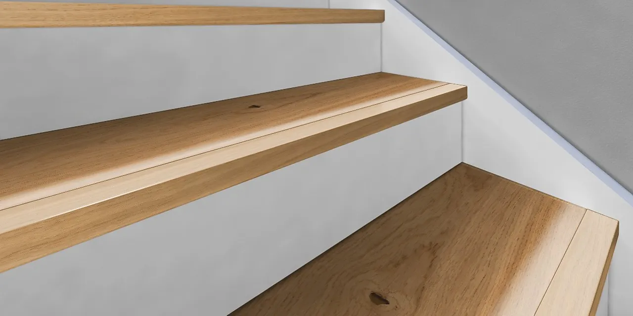 Trappenese 60x35mm eik wl kahrs massiv 120cm - woodloc