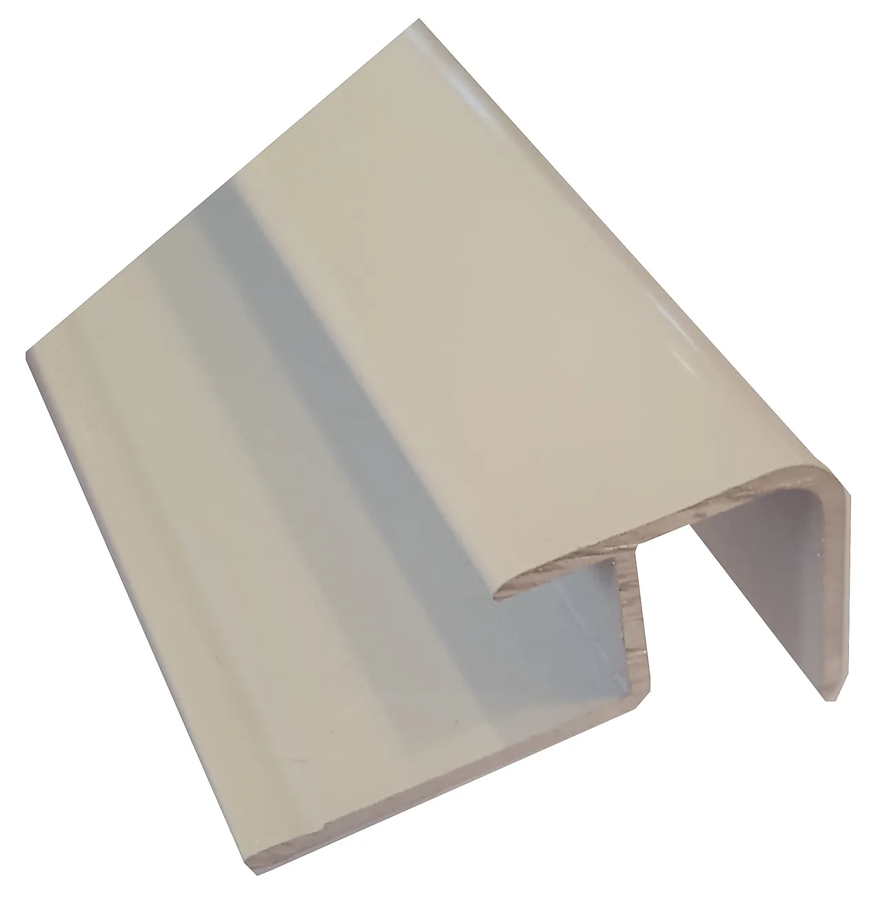 Hjørneprofil utvendig aluminium hvit 3000 mm