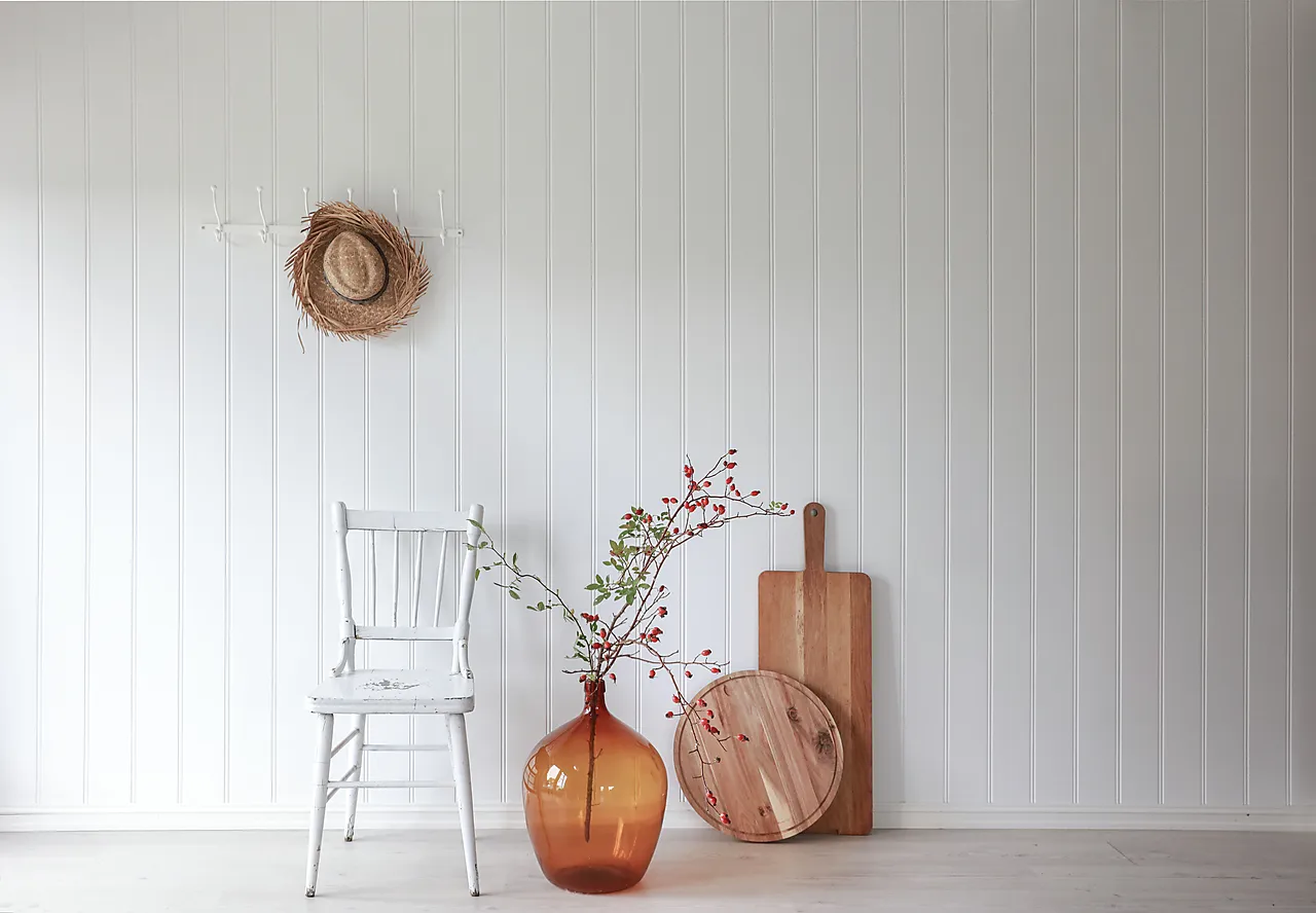 Veggplate Perle 11x620x2390 mm klassisk hvit null - null - 3 - Miniatyr