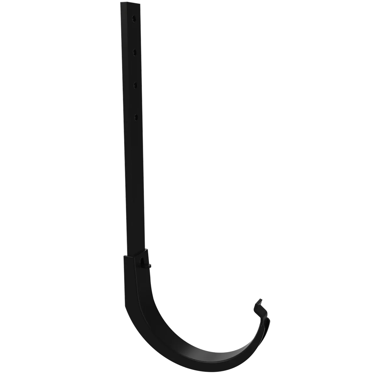 Krok til takrenne 100 mm med lang tange sort Krok til takrenne 100 mm med lang tange sort