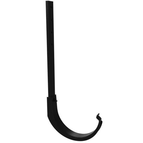 Krok til takrenne 100 mm med lang tange sort