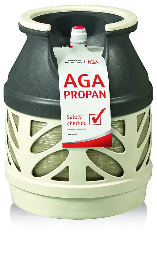 AGA propanflaske kompositt 5 kg uten gass