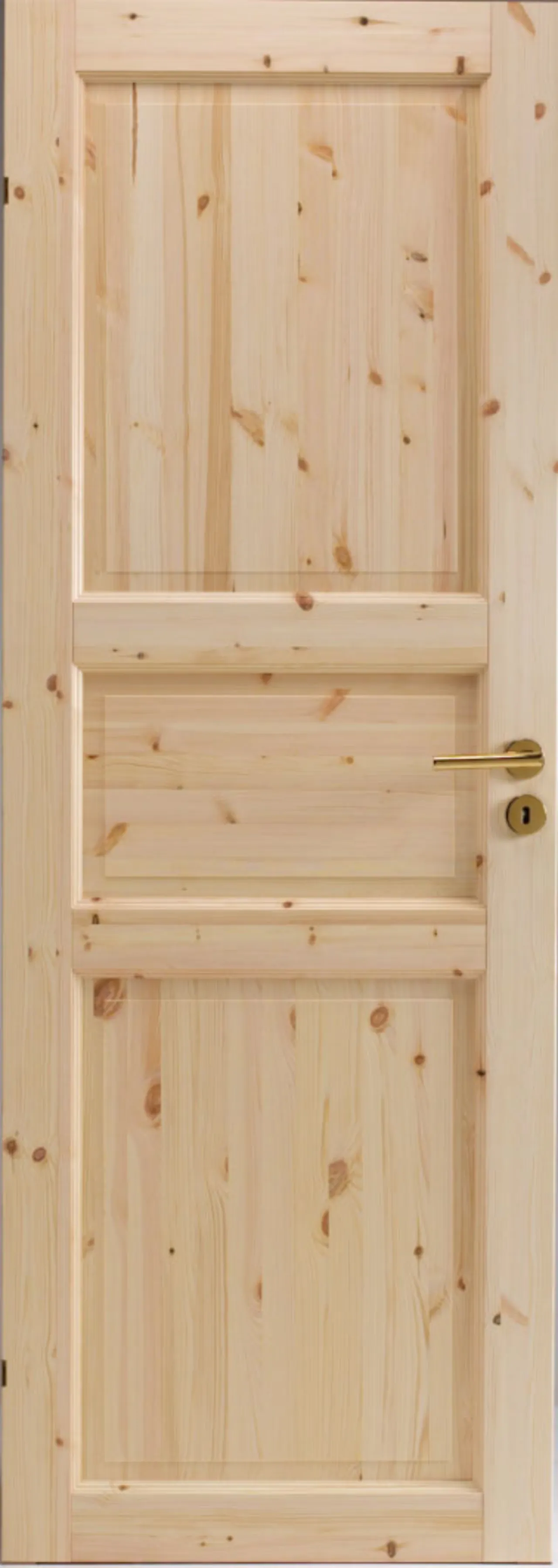 Tradition 03 innerdør 90x200 cm ubehandlet furu Tradition 03 innerdør 90x200 cm ubehandlet furu