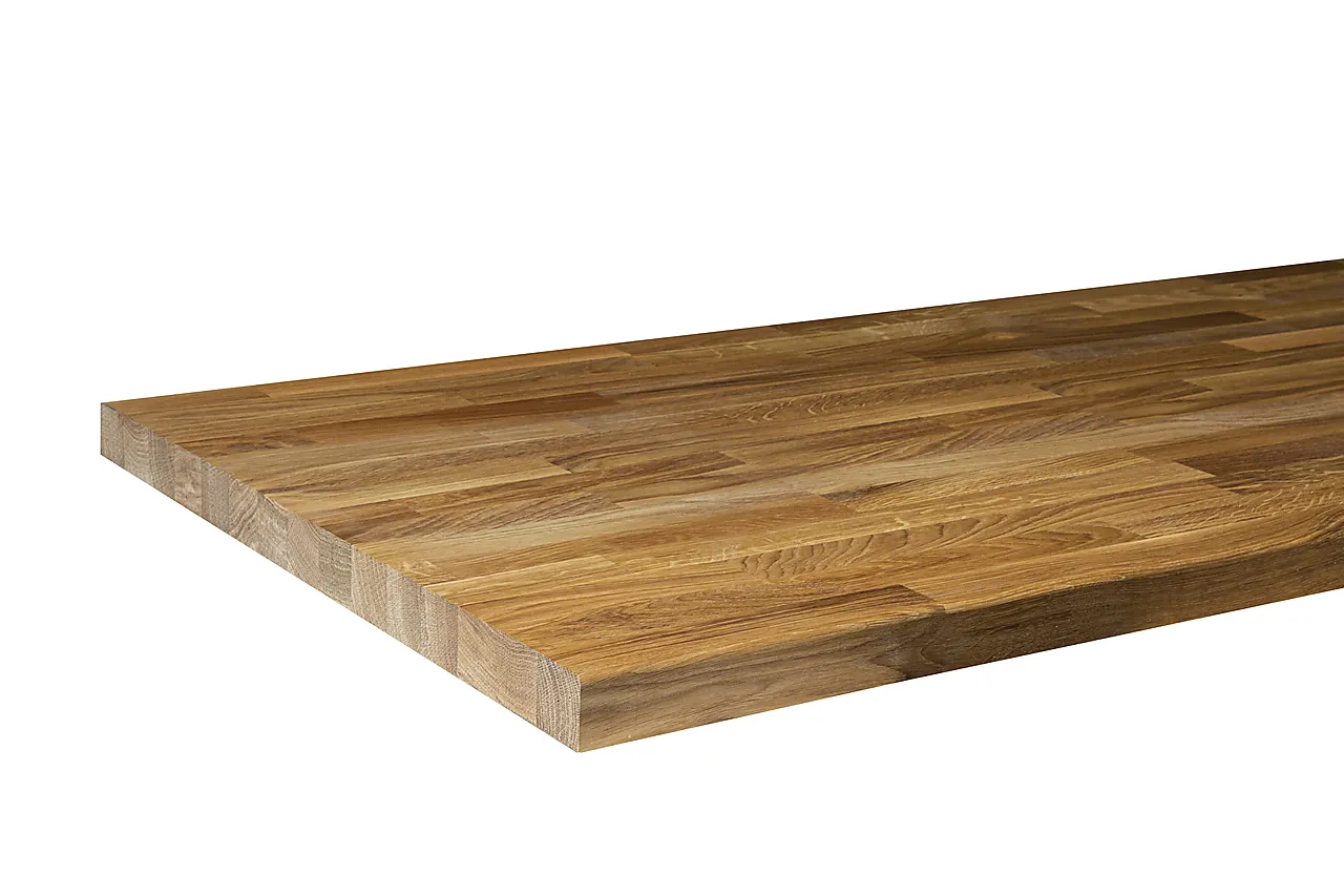 Benkeplate heltre eik B/C postform 40x3020x610 mm grunnoljet null - null - 3 - Miniatyr