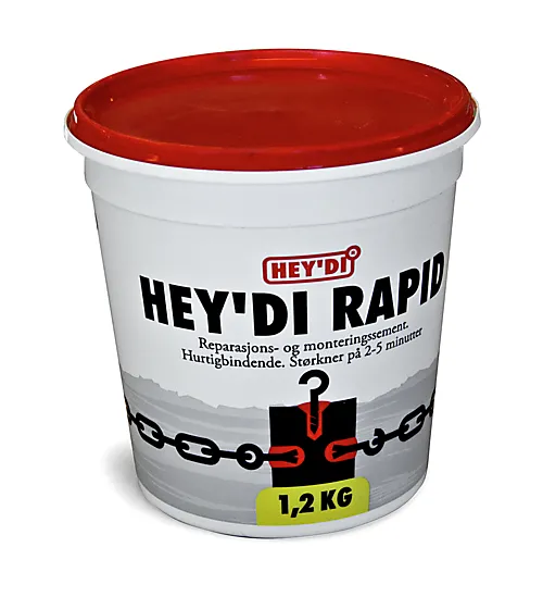Mørtel rapid 1,2 kg heydi reparasjons- og monteringssement