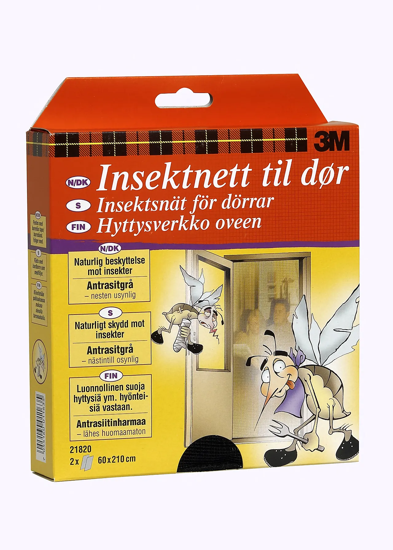 Insektsnett for dør 0,6x2,1 meter grå Insektsnett for dør 0,6x2,1 meter grå