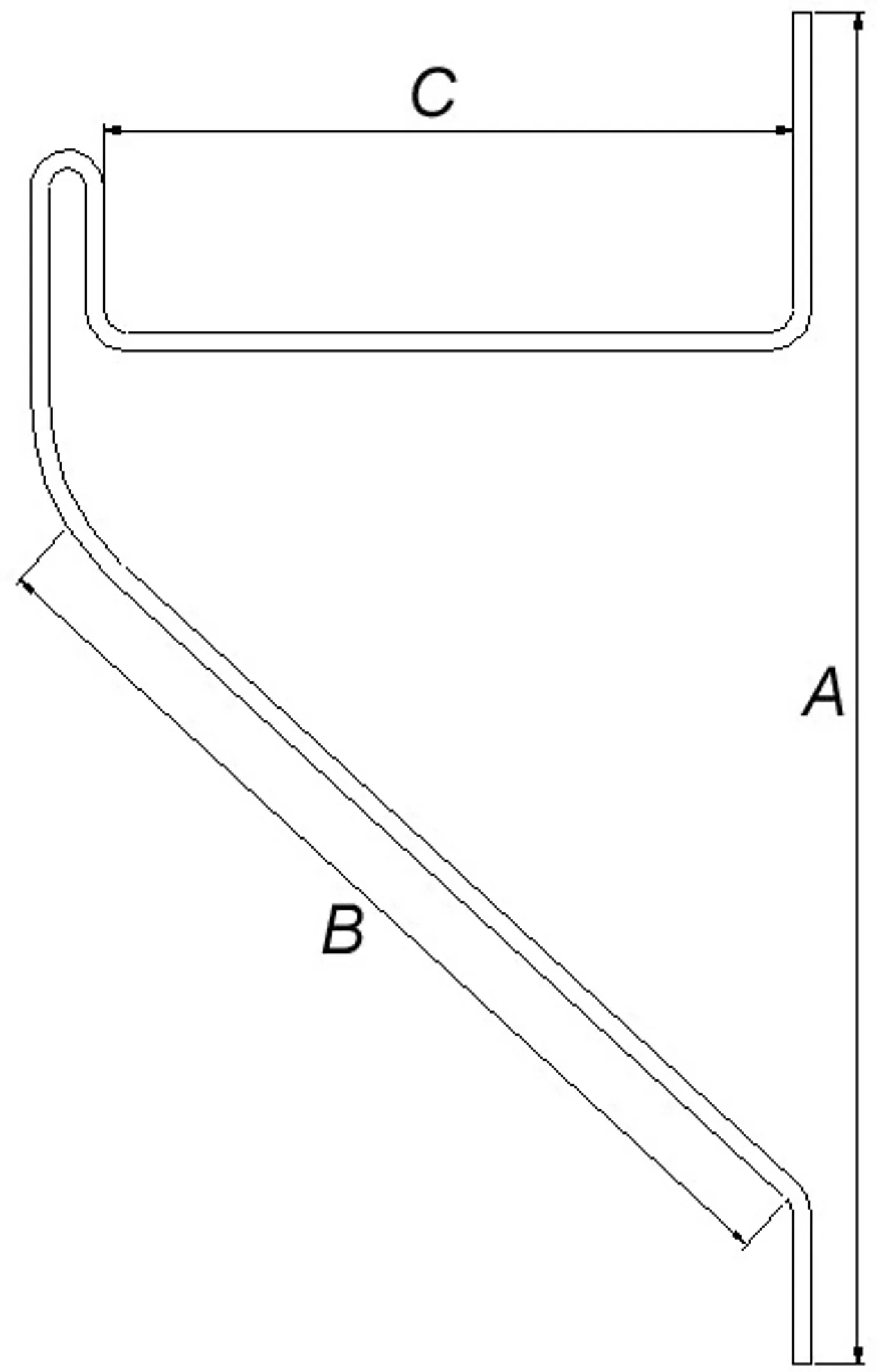 Stigeoppheng 150 mm vf 0101 sv pn 6091-0-01-01 null - null - 2 - Miniatyr