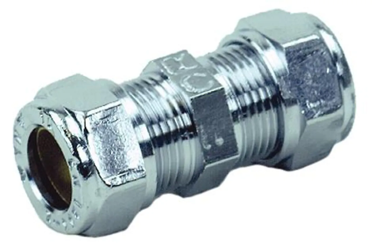 Klemringkobl 10mm rett forkr rett forkrommet