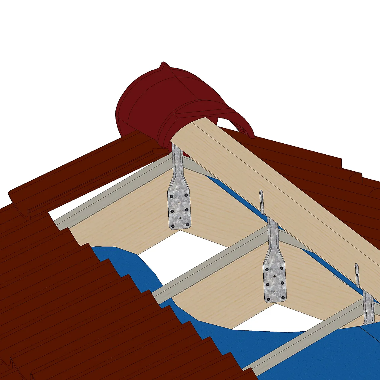 Topplankebeslag vf 50x305 a25 paslode eske a25