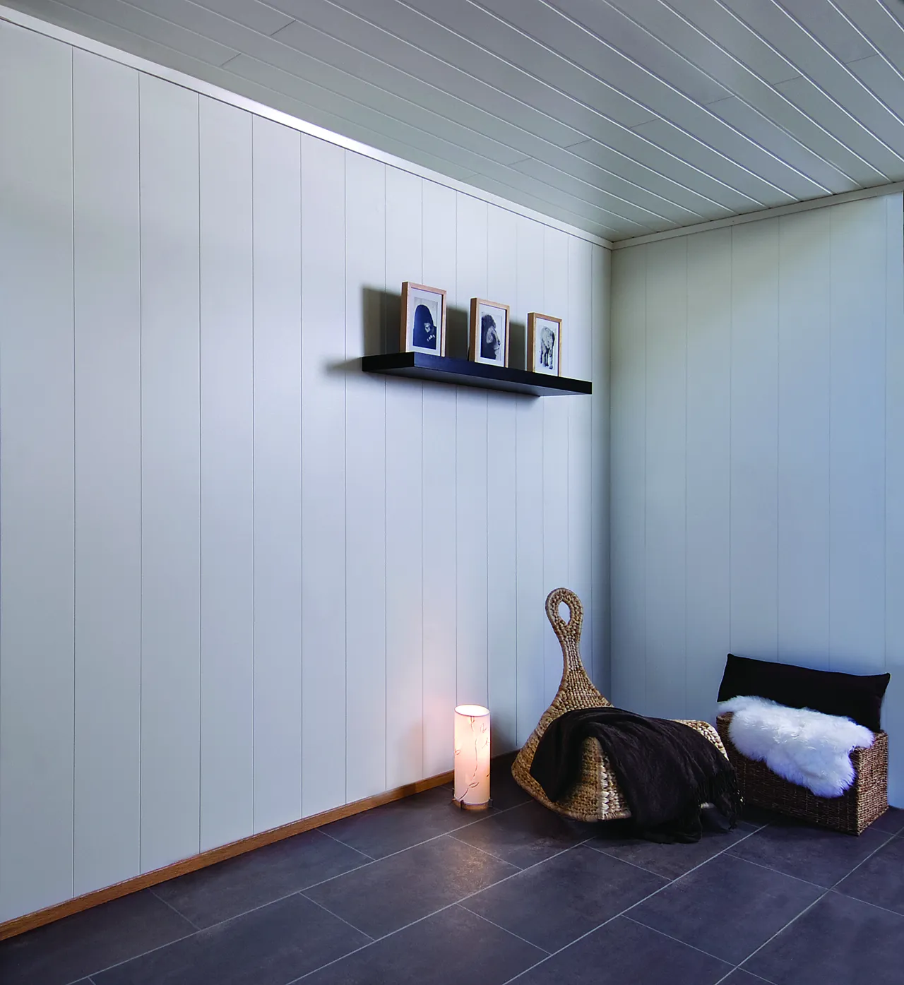 Veggplate faspanel 3B 2740x11x620 mm hvitmalt null - null - 3 - Miniatyr