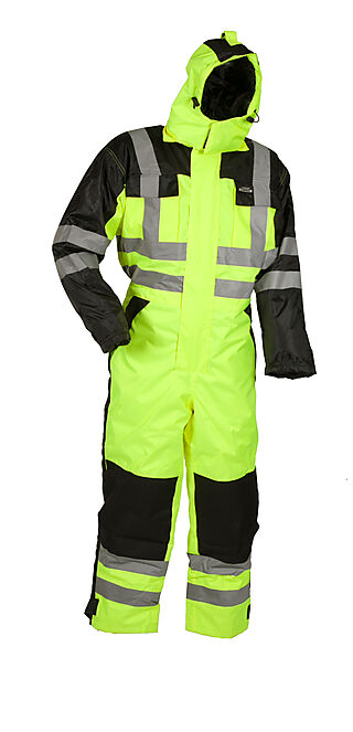 pustende, vanntett termisk kjeledress LR5033 kl.3 gul/svart 2XL