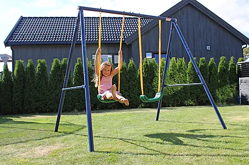 Huskestativ stål med 2 husker