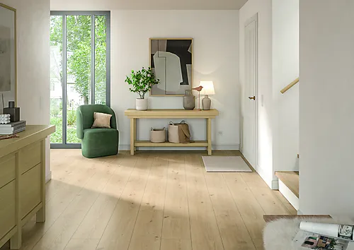 Opus laminatgulv long natur lys sand eik
