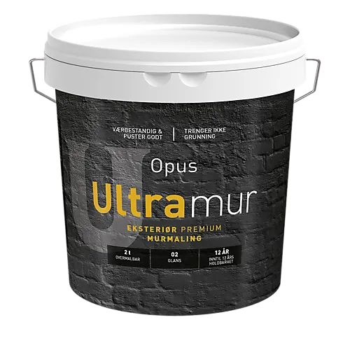 Ultramur murmaling ute hvit base 2,7 liter