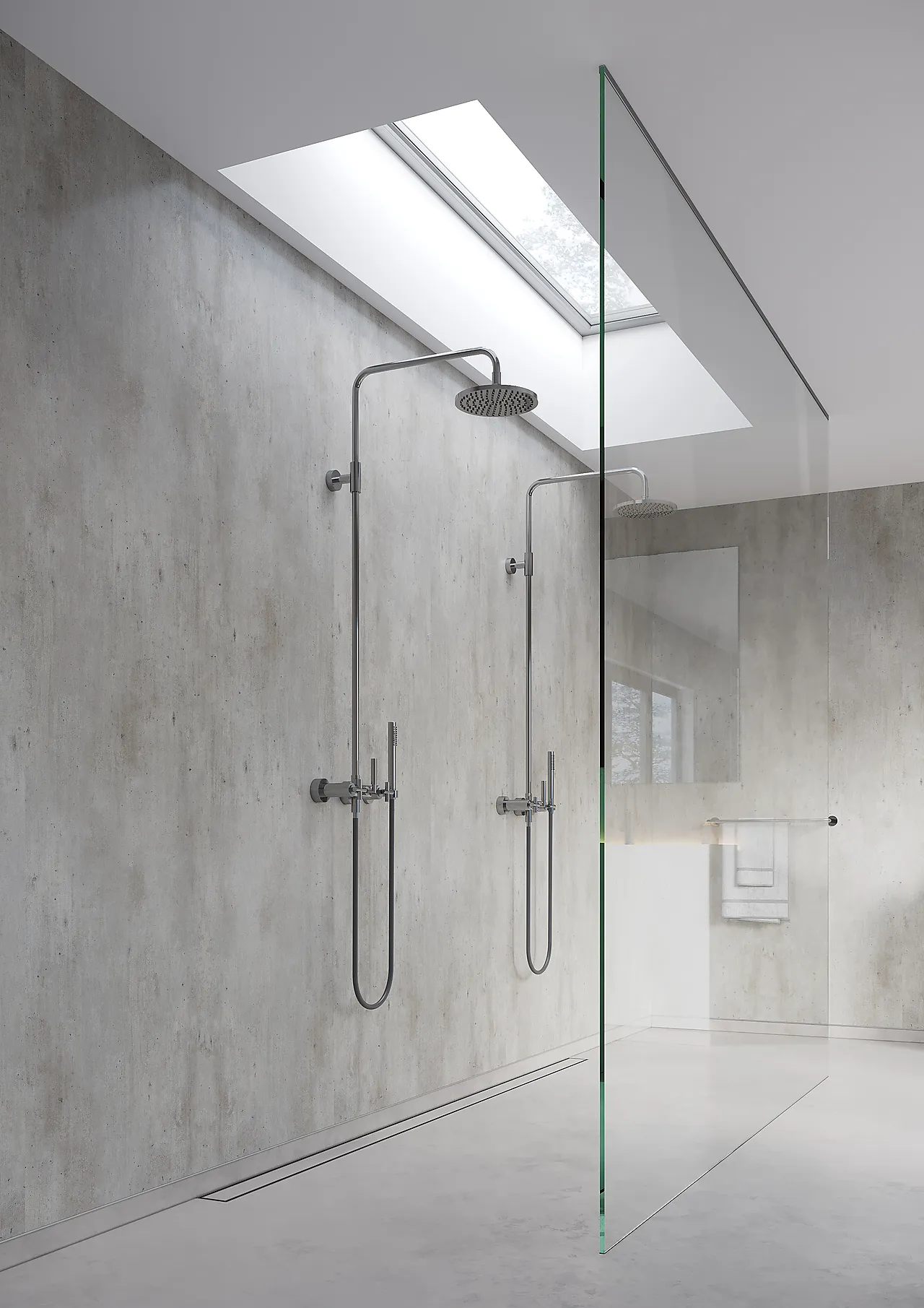 Baderomsplate cracked cement 10x620x2400 mm Baderomsplate cracked cement 10x620x2400 mm