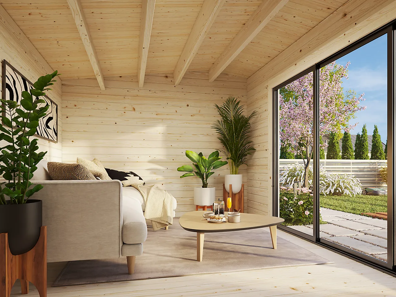 Skyvedør 3 dørblad enkelt glass høyre 240x200 cm null - 240x200 - 2 - Miniatyr