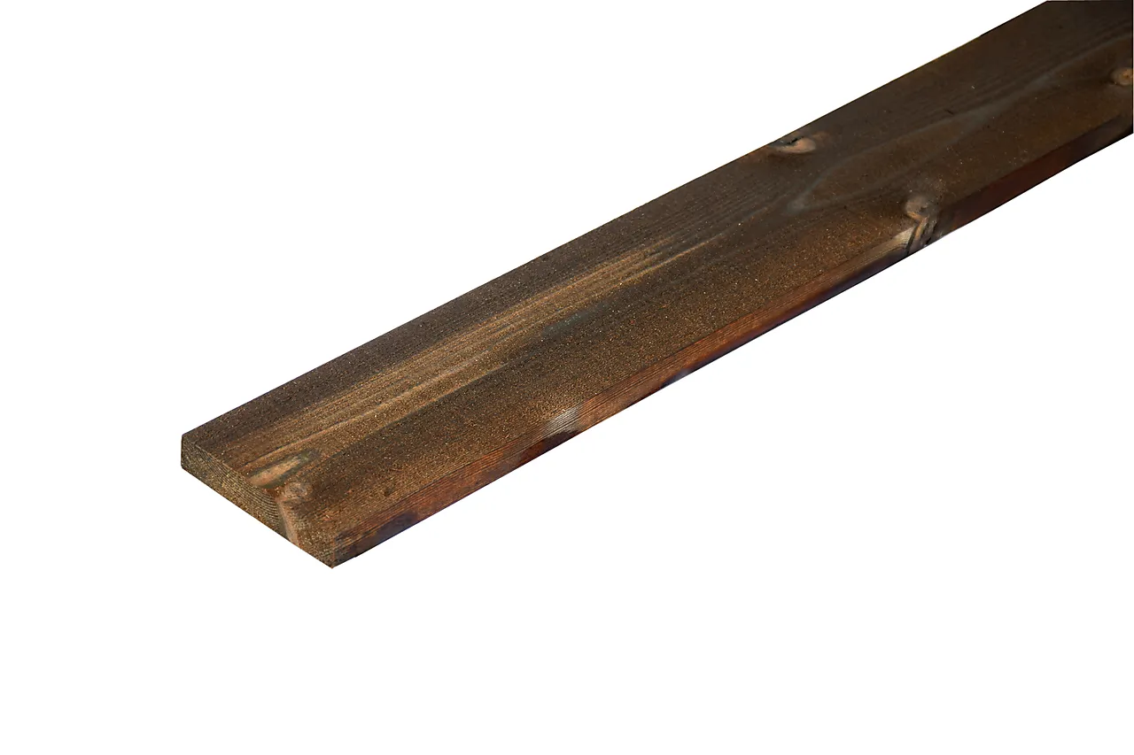 Kledning rektangulær royalimpregnert furu brun 19x98 mm