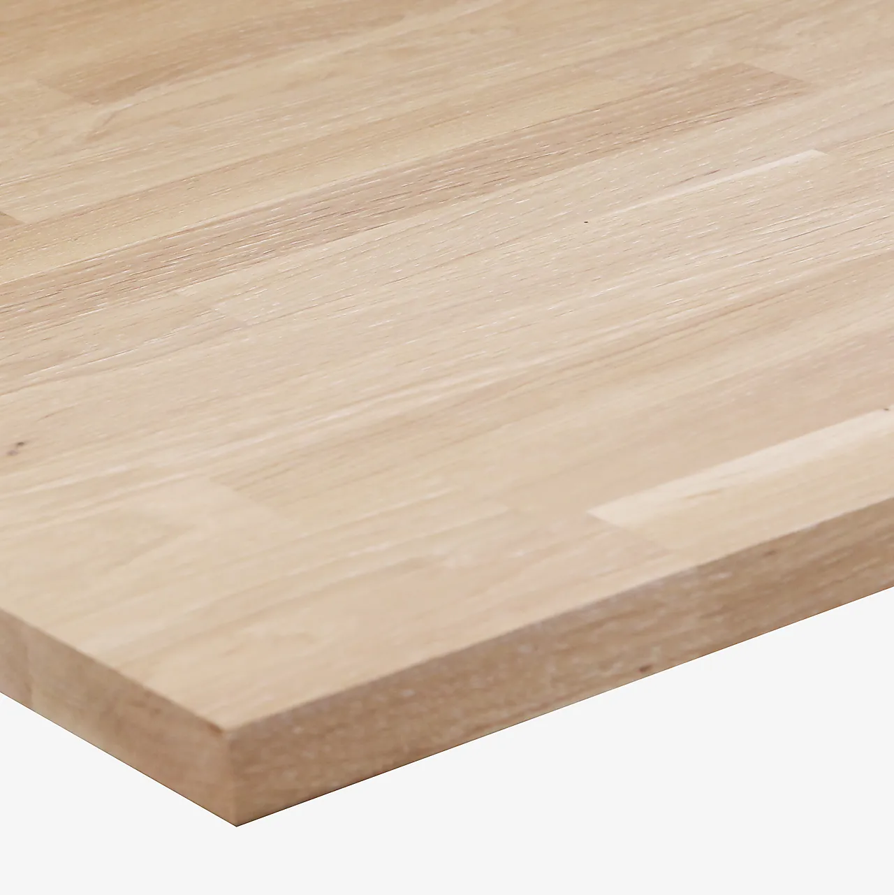 Fibo Benkeplate Heltre Eik hvit pigmentert