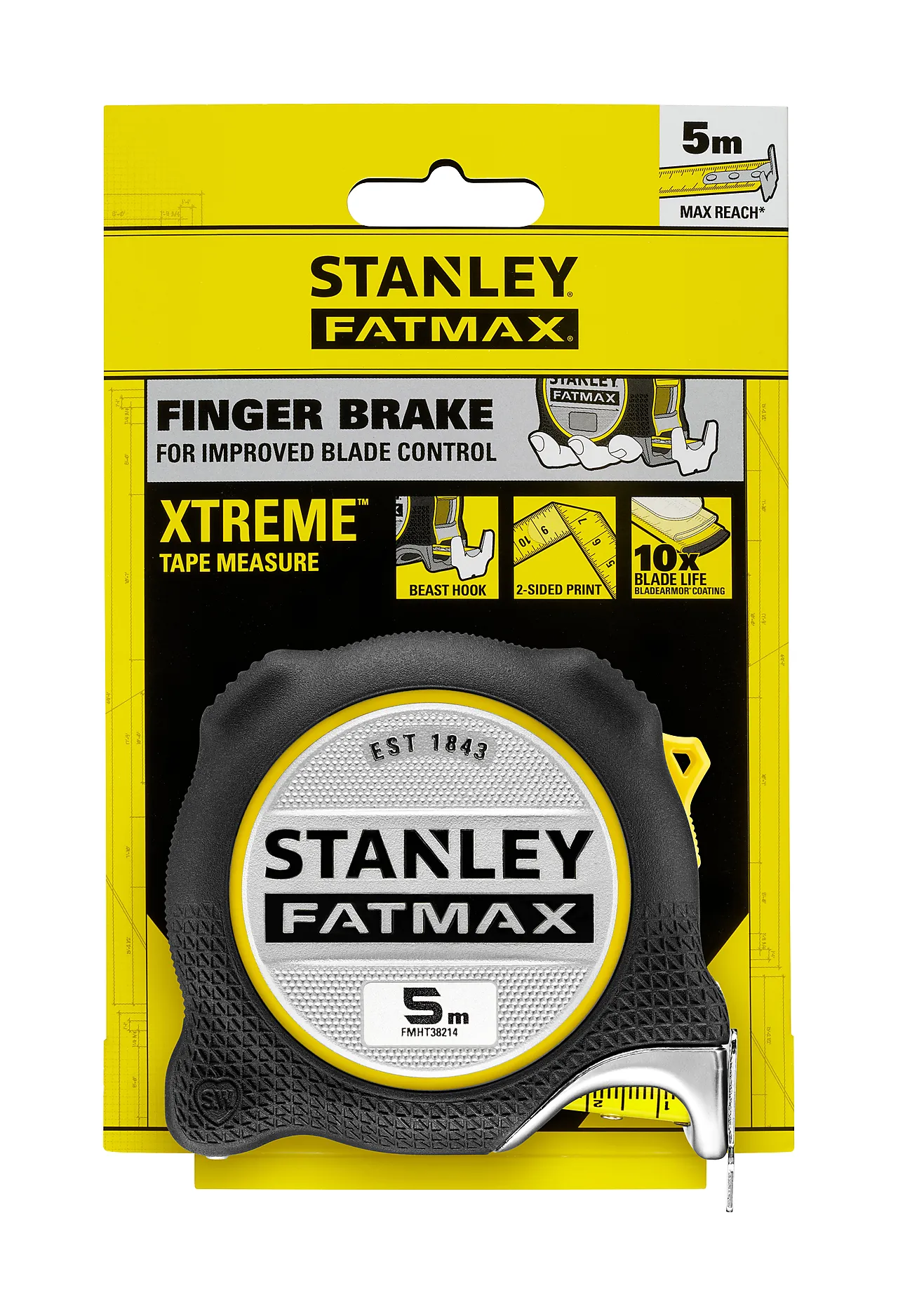 Stanley Fatmax målebånd 5 meter null - null - 2 - Miniatyr