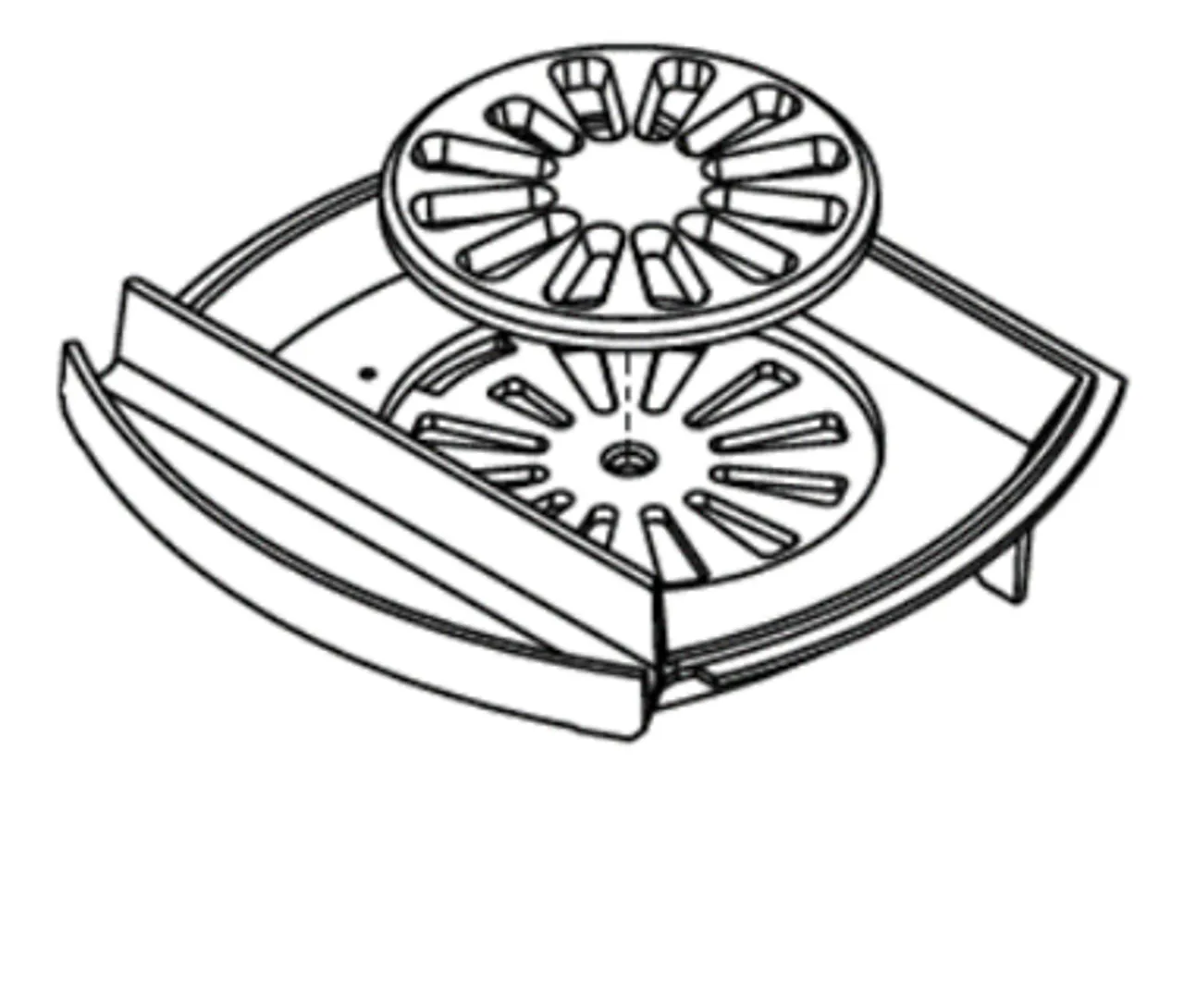 Bunnrist til peisovn 300x200x100 mm